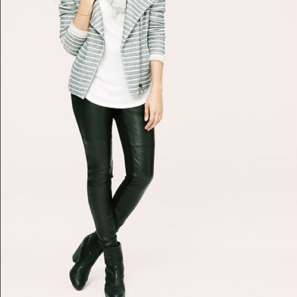 NWT Lou & Grey Faux Leather Leggings